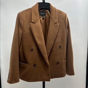 Banana Republic Tan Double-Breasted Blazer